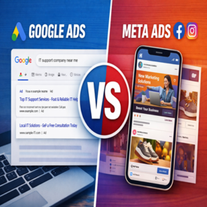 Google Ads vs Meta Ads comparison for digital marketing